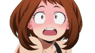 🥵 emoji Ochaco Uraraka Telegram sticker 12 of 24
