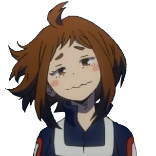 😖 emoji Ochaco Uraraka Telegram sticker 2 of 24