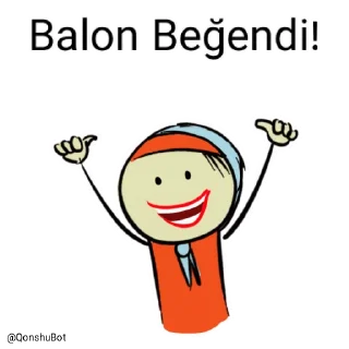 👍 emoji Balon @Qonshubot Telegram sticker 20 of 31