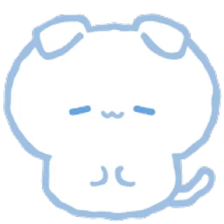 ⭐ emoji ˗ˋʚ 𝑏𝑙𝑢𝑒 𝑐𝑎𝑡 ♡︎ @I1RRN ɞˊ˗ Telegram sticker 17 of 40