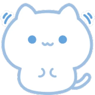 ⭐ emoji ˗ˋʚ 𝑏𝑙𝑢𝑒 𝑐𝑎𝑡 ♡︎ @I1RRN ɞˊ˗ Telegram sticker 15 of 40