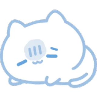 ⭐ emoji ˗ˋʚ 𝑏𝑙𝑢𝑒 𝑐𝑎𝑡 ♡︎ @I1RRN ɞˊ˗ Telegram sticker 21 of 40