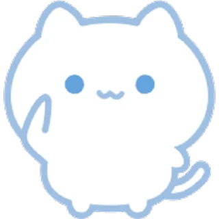 ⭐ emoji ˗ˋʚ 𝑏𝑙𝑢𝑒 𝑐𝑎𝑡 ♡︎ @I1RRN ɞˊ˗ Telegram sticker 11 of 40