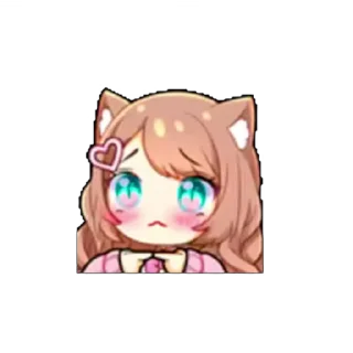🤩 emoji ˗ˋʚ 𝐵𝑟𝑜𝑤𝑛 𝑔𝑖𝑟𝑙 ♡ @I1RRN ɞˊ˗ Telegram sticker 18 of 75
