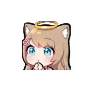 🤩 emoji ˗ˋʚ 𝐵𝑟𝑜𝑤𝑛 𝑔𝑖𝑟𝑙 ♡ @I1RRN ɞˊ˗ Telegram sticker 6 of 75