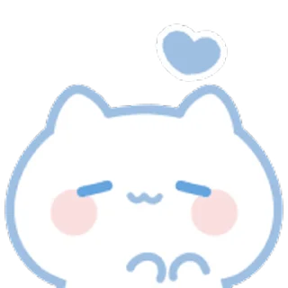 ⭐ emoji ˗ˋʚ 𝑏𝑙𝑢𝑒 𝑐𝑎𝑡 ♡︎ @I1RRN ɞˊ˗ Telegram sticker 10 of 40