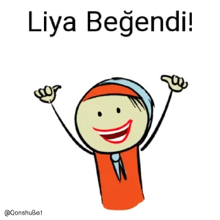 👍 emoji Liya @Qonshubot Telegram sticker 20 of 31