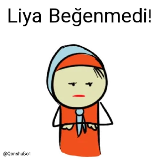 👎 emoji Liya @Qonshubot Telegram sticker 21 of 31