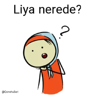 🤔 emoji Liya @Qonshubot Telegram sticker 5 of 31