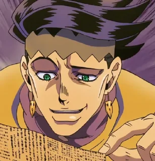 🖋 emoji Rohan Kishibe for Grayillusion Telegram sticker 23 of 54