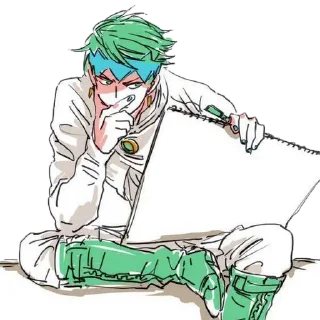 🖋 emoji Rohan Kishibe for Grayillusion Telegram sticker 8 of 54
