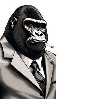 😀 emoji Bad Gorillas @prstickers Telegram sticker 6 of 7