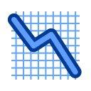 📉 emoji Blue blood emoji @TgEmojis_bot Telegram sticker 17 of 101