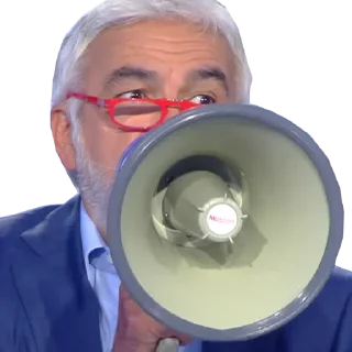 📣 emoji Pascal Praud Telegram sticker 7 of 15