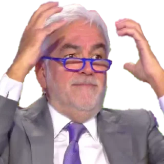 😱 emoji Pascal Praud Telegram sticker 13 of 15