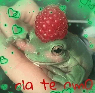 🐸 emoji -Frog🐸 [@BIueDaisy] Telegram sticker 5 of 50