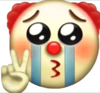 🤡 emoji 😭😭 Telegram sticker 17 of 85