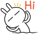 Sticker from Tuzki