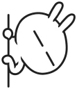 Sticker from Tuzki