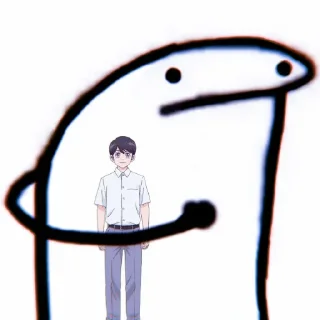 ✖️ emoji 我没有笑. Telegram sticker 14 of 15