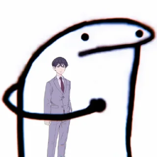 ✖️ emoji 我没有笑. Telegram sticker 13 of 15