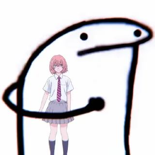 ✖️ emoji 我没有笑. Telegram sticker 11 of 15
