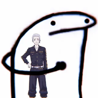 ✖️ emoji 我没有笑. Telegram sticker 7 of 15