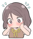 Sticker from Little cute girl Momo