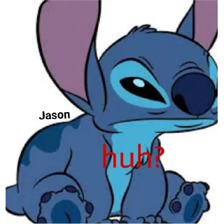 Sticker from stitch