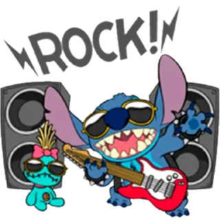 🎸 emoji Stitch Telegram sticker 7 of 68