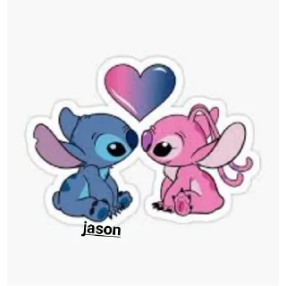 Sticker from stitch