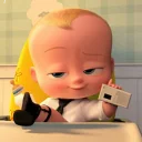 😐 emoji The Boss Baby. Telegram sticker 5 of 39