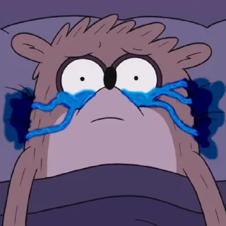 😭 emoji Regular Show Telegram sticker 9 of 30