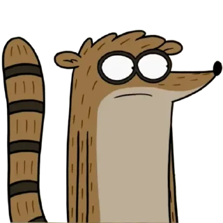 😐 emoji Regular Show Telegram sticker 18 of 30