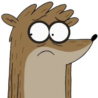 😢 emoji Regular Show Telegram sticker 16 of 30