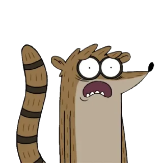😱 emoji Regular Show Telegram sticker 17 of 30