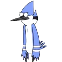 😕 emoji Regular Show Telegram sticker 21 of 30