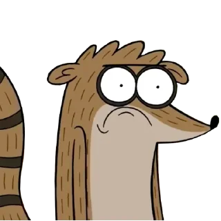 ☹️ emoji Regular Show Telegram sticker 15 of 30