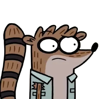 🤨 emoji Regular Show Telegram sticker 19 of 30
