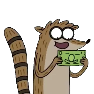 🤑 emoji Regular Show Telegram sticker 5 of 30