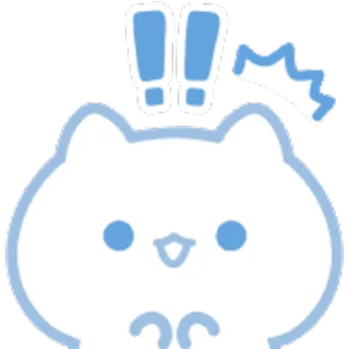 ⭐ emoji ˗ˋʚ 𝑏𝑙𝑢𝑒 𝑐𝑎𝑡 ♡︎ @I1RRN ɞˊ˗ Telegram sticker 22 of 40