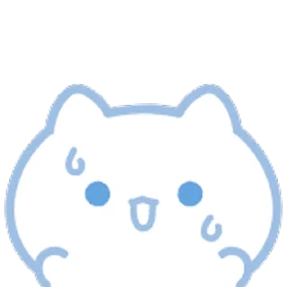 ⭐ emoji ˗ˋʚ 𝑏𝑙𝑢𝑒 𝑐𝑎𝑡 ♡︎ @I1RRN ɞˊ˗ Telegram sticker 13 of 40