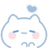 ⭐ emoji ˗ˋʚ 𝑏𝑙𝑢𝑒 𝑐𝑎𝑡 ♡︎ @I1RRN ɞˊ˗ Telegram sticker 10 of 40