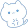 ⭐ emoji ˗ˋʚ 𝑏𝑙𝑢𝑒 𝑐𝑎𝑡 ♡︎ @I1RRN ɞˊ˗ Telegram sticker 23 of 40