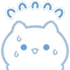 ⭐ emoji ˗ˋʚ 𝑏𝑙𝑢𝑒 𝑐𝑎𝑡 ♡︎ @I1RRN ɞˊ˗ Telegram sticker 7 of 40