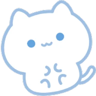 ⭐ emoji ˗ˋʚ 𝑏𝑙𝑢𝑒 𝑐𝑎𝑡 ♡︎ @I1RRN ɞˊ˗ Telegram sticker 23 of 40