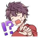 Sticker from boy&girl comical sticker @Nekosticker