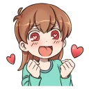 Sticker from boy&girl comical sticker @Nekosticker