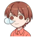 Sticker from boy&girl comical sticker @Nekosticker