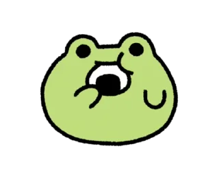 😋 emoji move! cute frog Telegram sticker 7 of 23